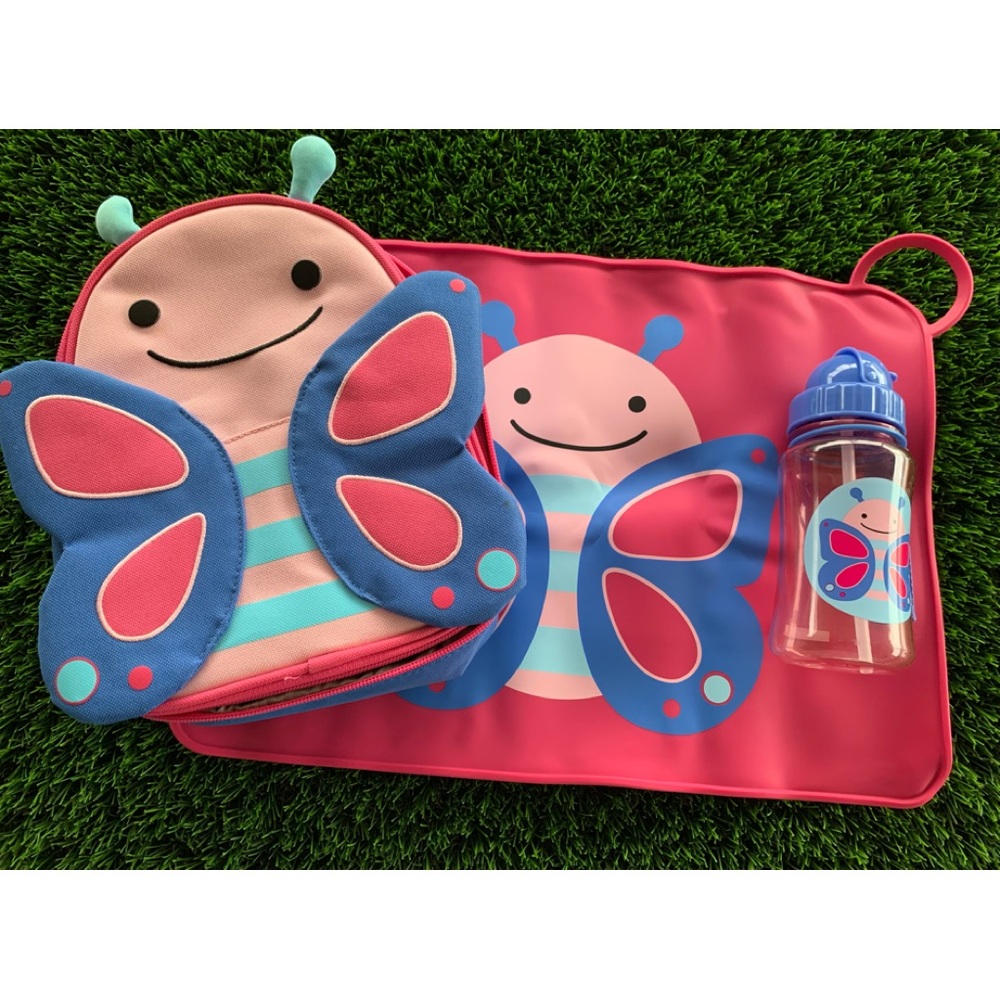 Skip Hop insulated lunchbox + water bottle + placemat